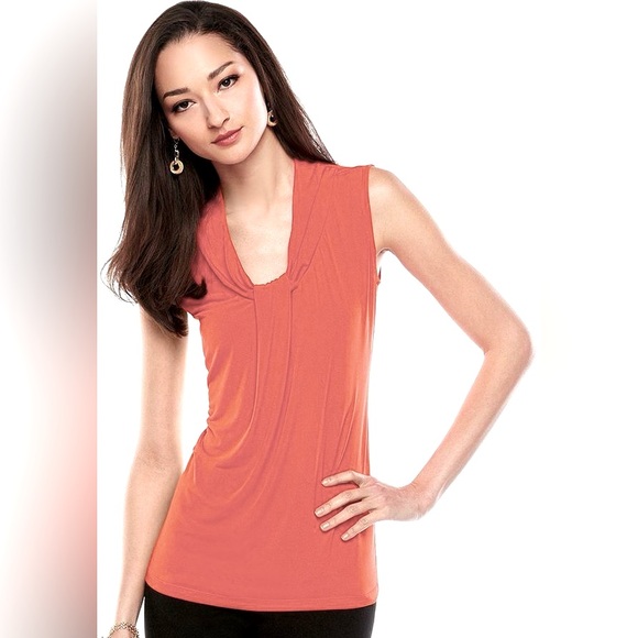Dana Buchman Tops - Dana Buchman knot front tank